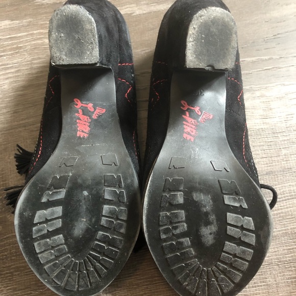 Miss L Fire Black Suede Heels size 6 - Picture 9 of 10